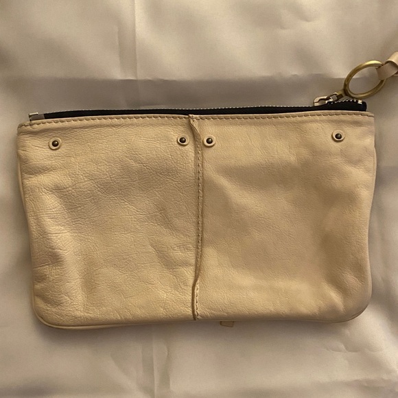 Chloe Leather Clutch with Zipper Detail - Picture 3 of 12